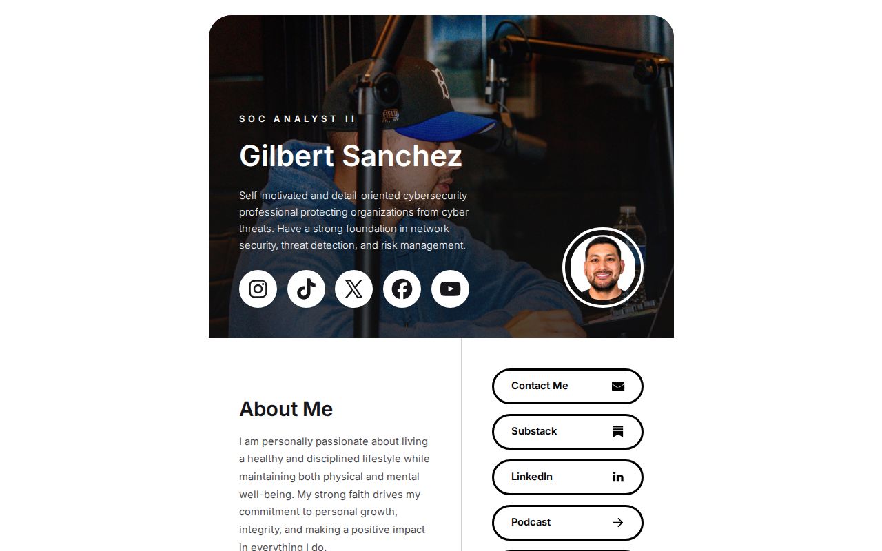 Gilbert Sanchez Portfolio